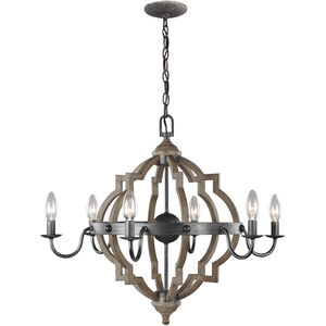 Socorro 6 Light 26 inch Stardust Chandelier Ceiling Light