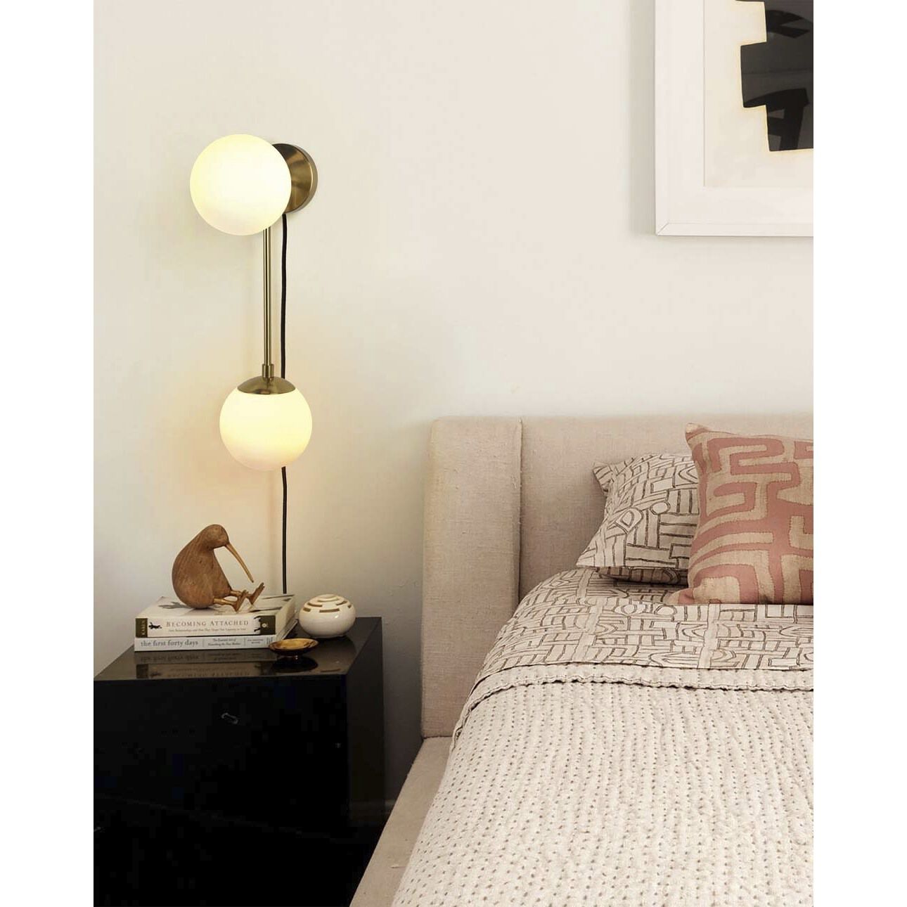 Duo Sconce Wall Light in Brushed Brass