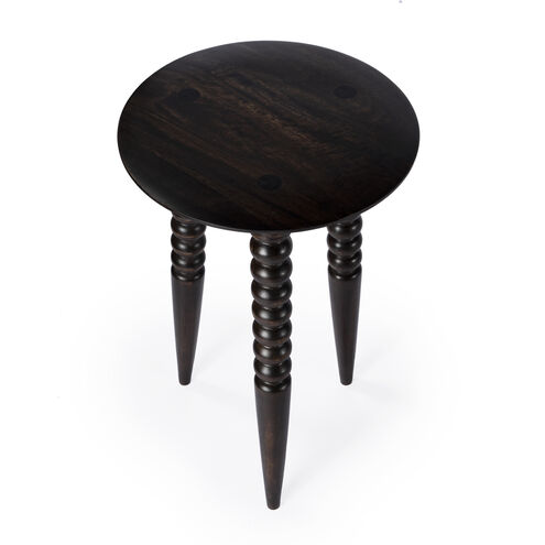 Fluornoy Wood Side Table in Dark Brown