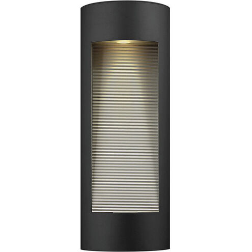 Luna LED 24 inch Satin Black Outdoor Wall Mount Lantern, Large