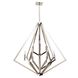 Breezy Point 9 Light 36 inch Polished Nickel Candle Chandelier Ceiling Light