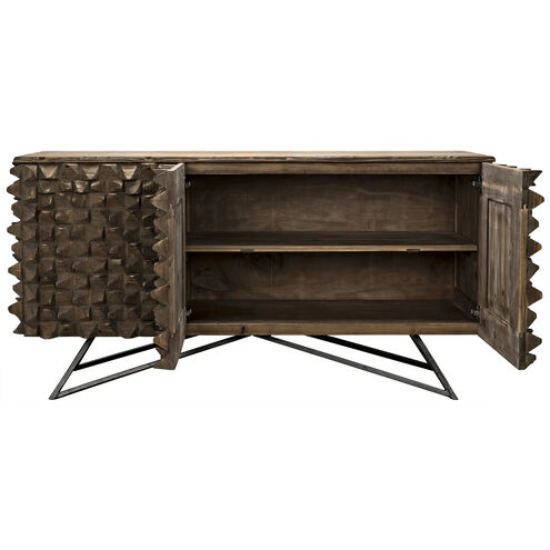 New York 66 X 23 inch Old Wood Sideboard, Petite