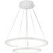 Alloha LED 20 inch White Chandelier Ceiling Light