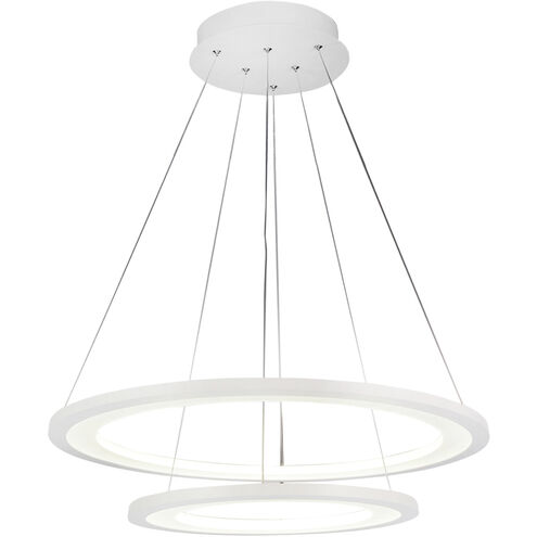 Alloha LED 20 inch White Chandelier Ceiling Light