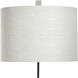 Chittaway 31 inch 150 watt Gray Table Lamp Portable Light