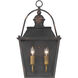 Christoff 2 Light 11.5 inch Antique Black Iron Wall Sconce Wall Light