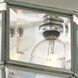 Beveled Glass 3 Light 9.75 inch Brushed Nickel Flush Mount Ceiling Light