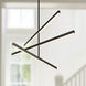 Vega LED 0.75 inch Black Chandelier Ceiling Light