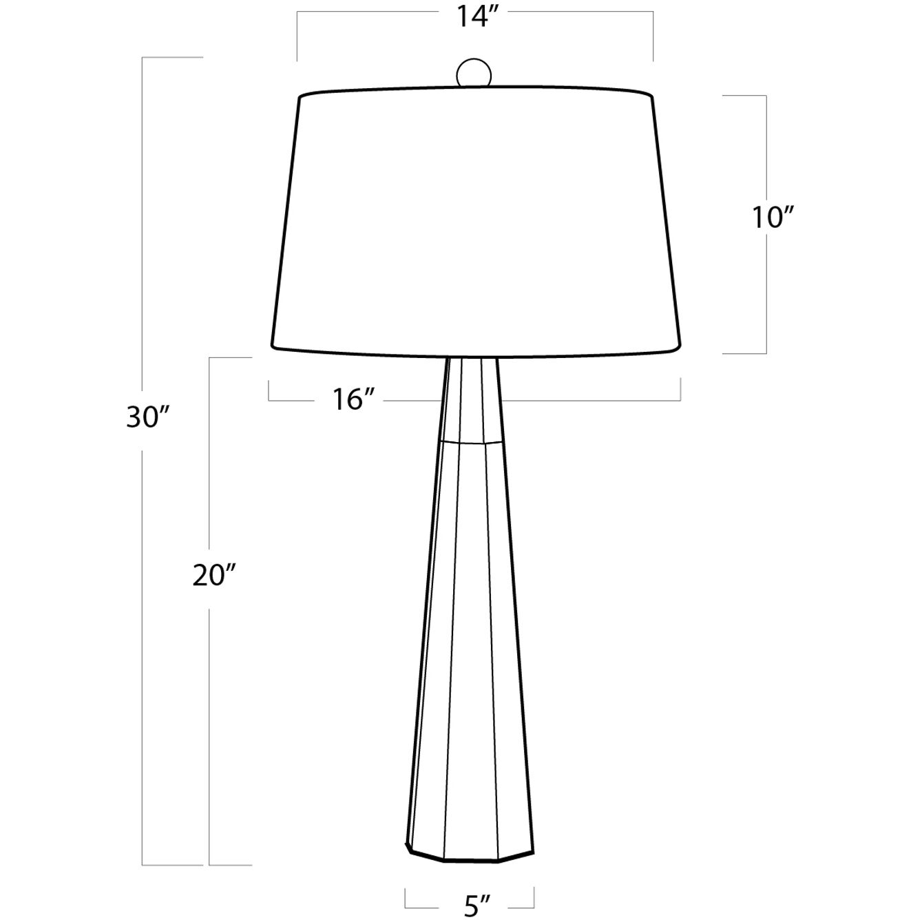 Carli 30 inch 150.00 watt Clear Table Lamp Portable Light