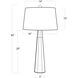 Carli 30 inch 150.00 watt Clear Table Lamp Portable Light