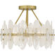 Abigail 4 Light 18 inch Brushed Gold Semi-Flush Mount Ceiling Light