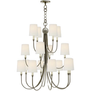Thomas O'Brien Reed 16 Light 33 inch Antique Nickel Chandelier Ceiling Light, Extra Large
