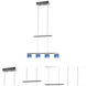 Crystal 4 Light 25 inch Chrome Pendant Ceiling Light