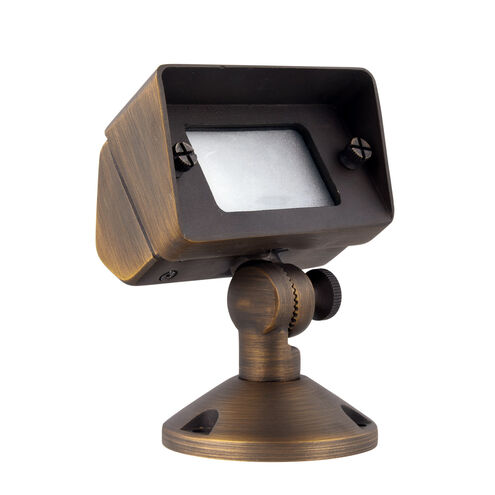 Signature 12V 35 watt Antique Brass Landscape Flood Light