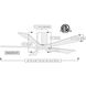 Atlas Irene-5HLK 42 inch Walnut Tone Ceiling Mount Paddle Fan, Flush Mounted