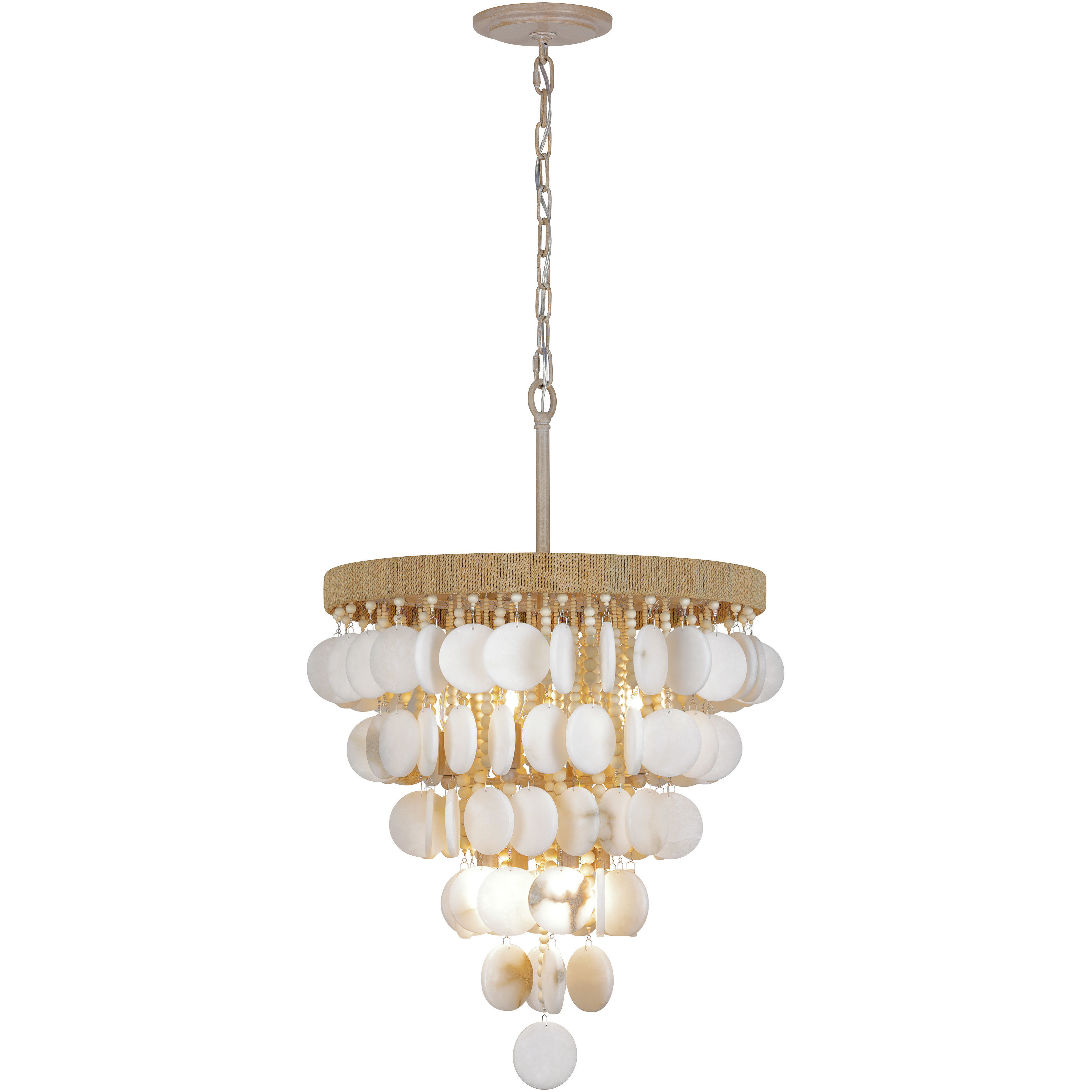 Aurelia's Cove 8 Light 20 inch Autumn White Pendant Ceiling Light