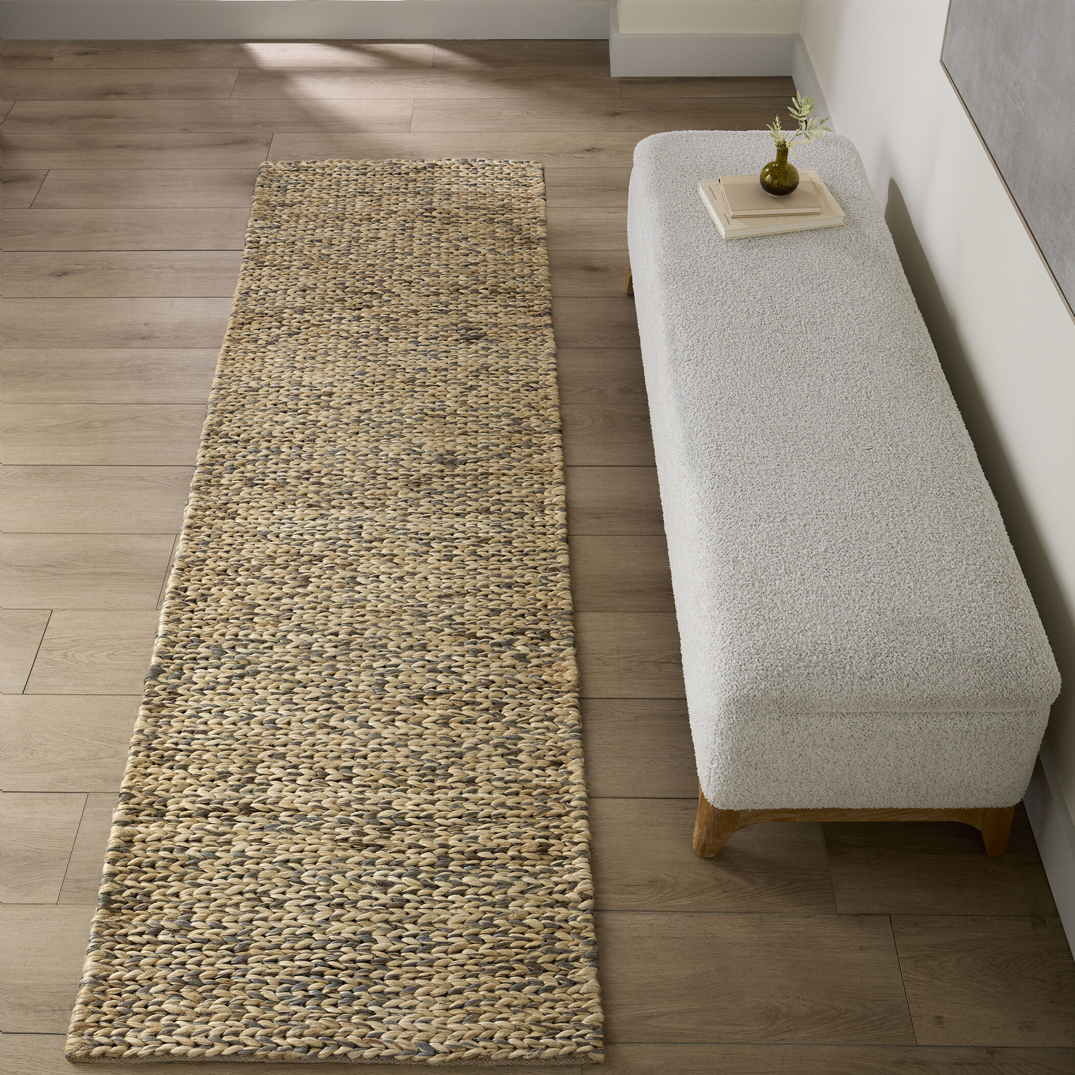 Natural Luxe Ivory and Gray Indoor Rug