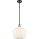 Ballston Cindyrella 1 Light 12 inch Black Antique Brass Mini Pendant Ceiling Light in Incandescent, Matte White Glass