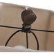 Signature 29 inch 100 watt Bronze and Cream Table Lamp Portable Light