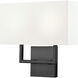 Saxon Wall Sconce Wall Light in Matte Black