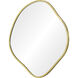 Nucleus 36 X 36 inch Clear and Satin Brass Wall Mirrors, Set of 3
