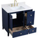 Sommerville 36 X 22 X 34 inch Blue Vanity Sink Set