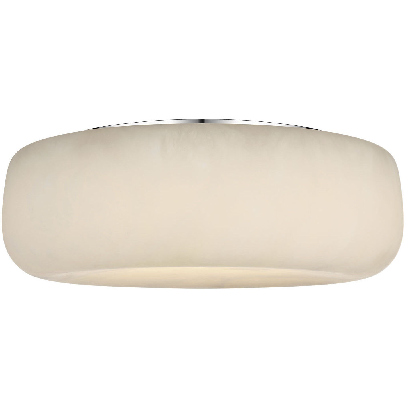 Kelly Wearstler Formosa LED 17 inch Alabaster and Polished Nickel Flush Mount Ceiling Light