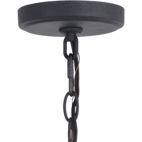 Gage LED 7 inch Volcanic Black Outdoor Pendant