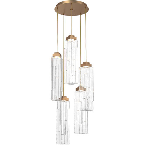 Ledgestone LED 20.3 inch Novel Brass Chandelier Ceiling Light, Round Multi-Port