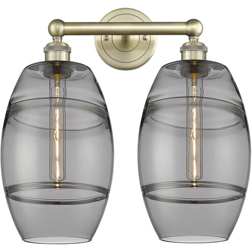 Edison Vaz 2 Light 17 inch Antique Brass Bath Vanity Light Wall Light