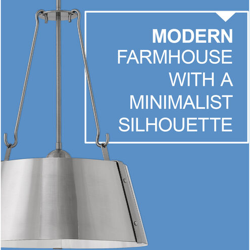 Cartwright 3 Light 19.5 inch Polished Antique Nickel Indoor Chandelier Ceiling Light