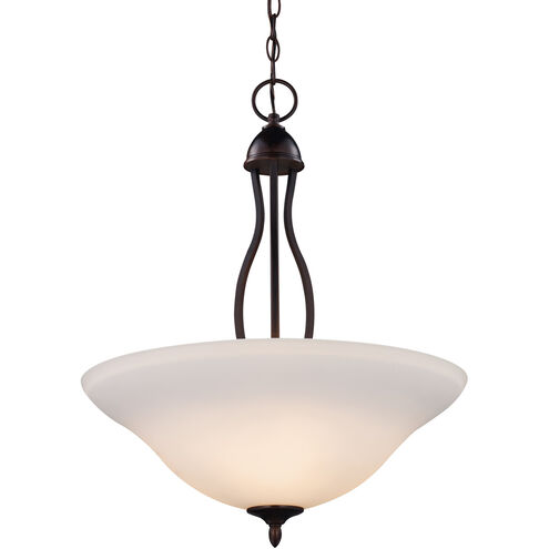 Glasswood 3 Light 16 inch Rubbed Oil Bronze Pendant Ceiling Light