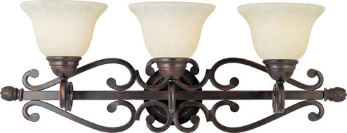 Manor 3 Light 29 inch Oil Rubbed Bronze Bath Light Wall Light