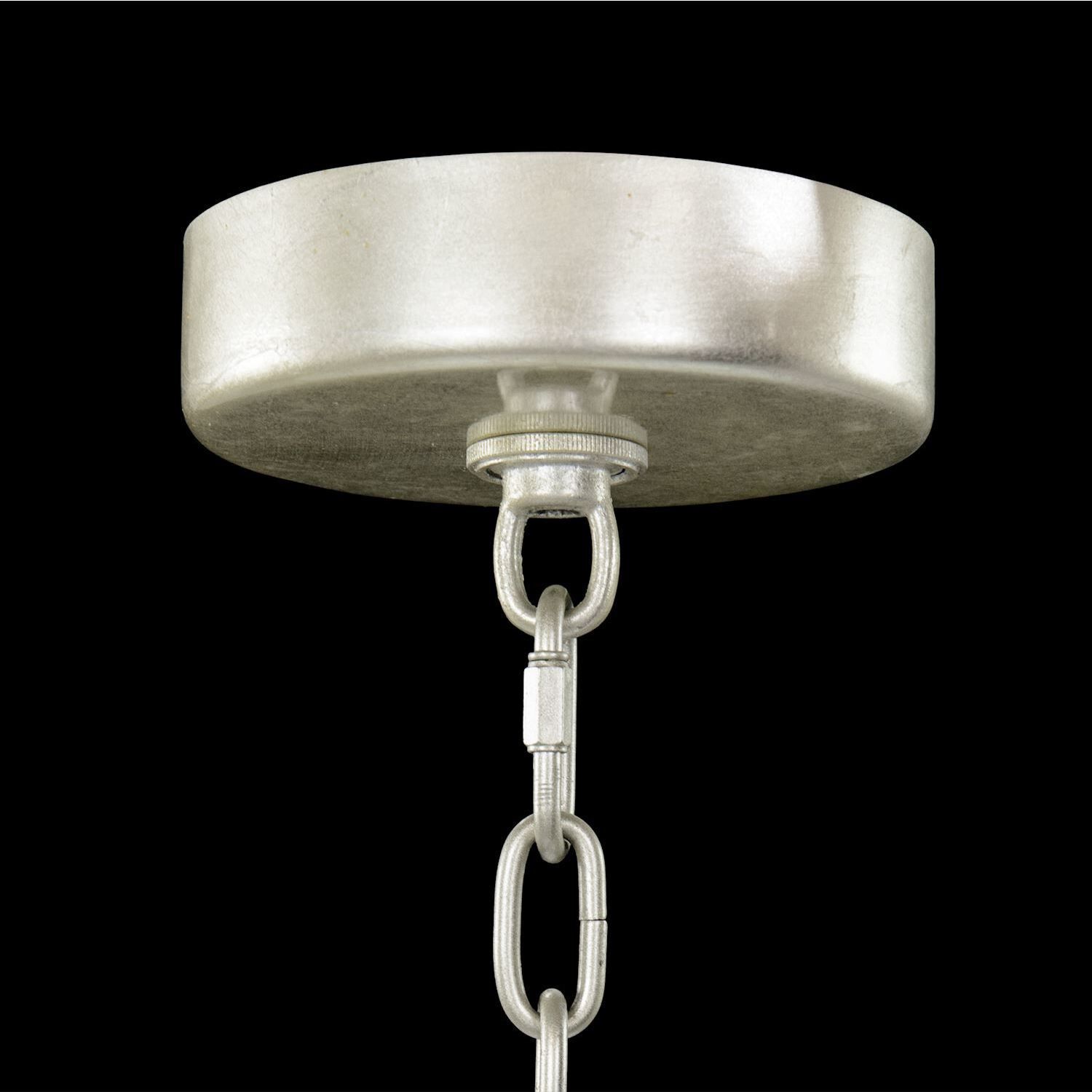 Churippu 21 Light Silver Leaf Chandelier Ceiling Light