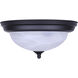 Canarm Classic 2 Light 11 inch Matte Black Flush Mount Ceiling Light