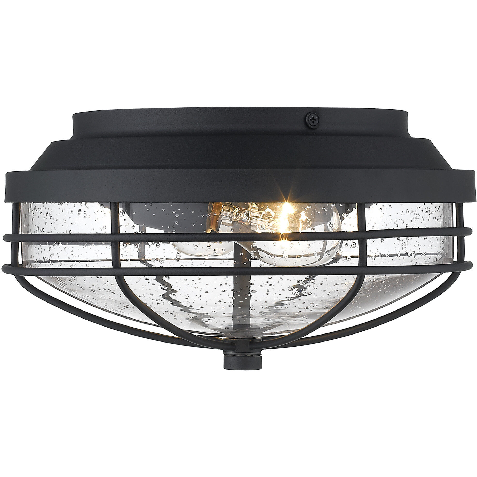 Seaport 2 Light 6.38 inch Natural Black Outdoor Ceiling