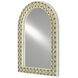 Ellaria 48.25 X 32.75 inch Natural and Brass Wall Mirror