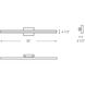 Lyra 1 Light 32 inch Gold Wall Vanity Light Wall Light