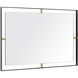 Framed 30 X 20 inch Matte Black Wall Mirror