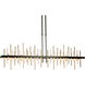 Cityscape LED 51.9 inch Black and Soft Gold Pendant Ceiling Light, Large