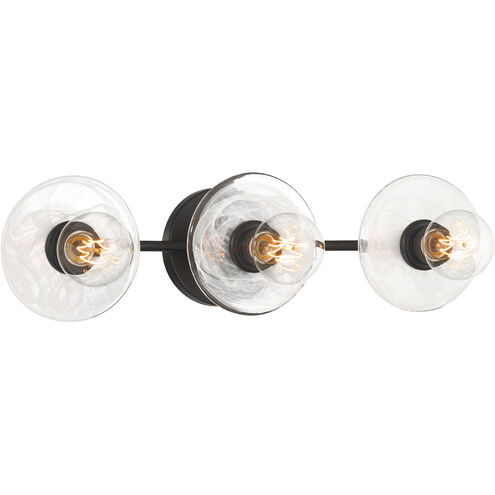Vapors 3 Light 23.25 inch Coal Bath Light Wall Light