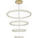 Bowen 4 Light 42 inch Satin Gold Chandelier Ceiling Light