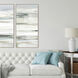 Capas Gray and Beige and Turquoise and White Canvas