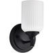 Solara 5 inch Matte Black Vanity Wall Light