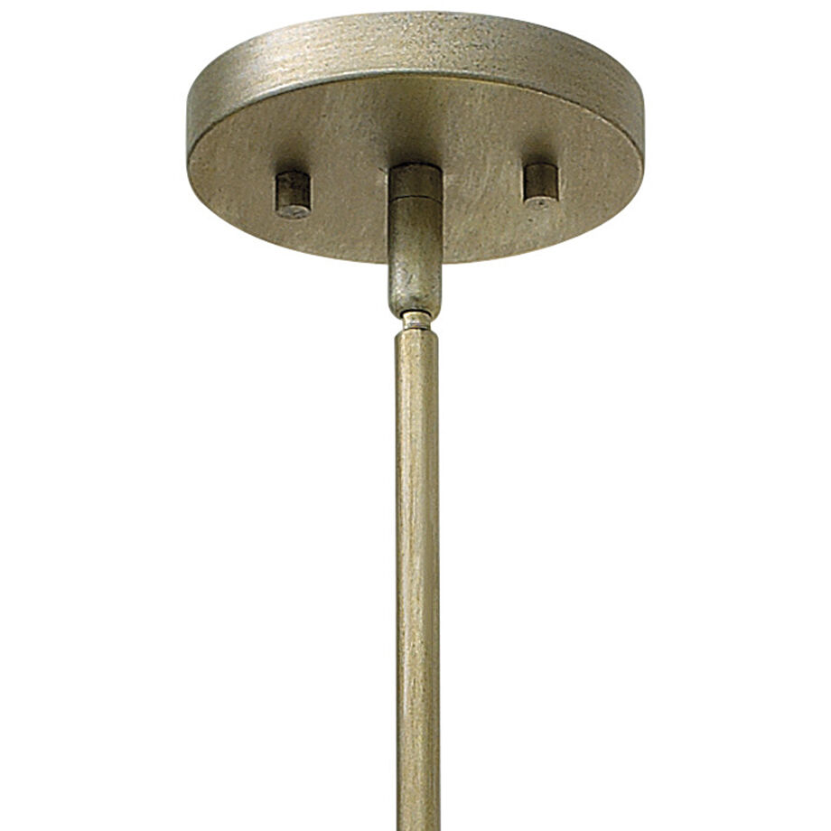 Gemma LED 16 inch Silver Leaf Foyer Light Ceiling Light, Semi-Flush Mount