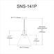Sonus 1 Light 14 inch Matte White with Matte Black Pendant Ceiling Light in Matte White/Matte Black