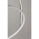 Halo-Old LED 40 inch Polished Chrome Single Pendant Ceiling Light