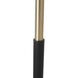 Redondo 72 inch 14 watt Matte Black and Weathered Brass Torchiere Portable Light