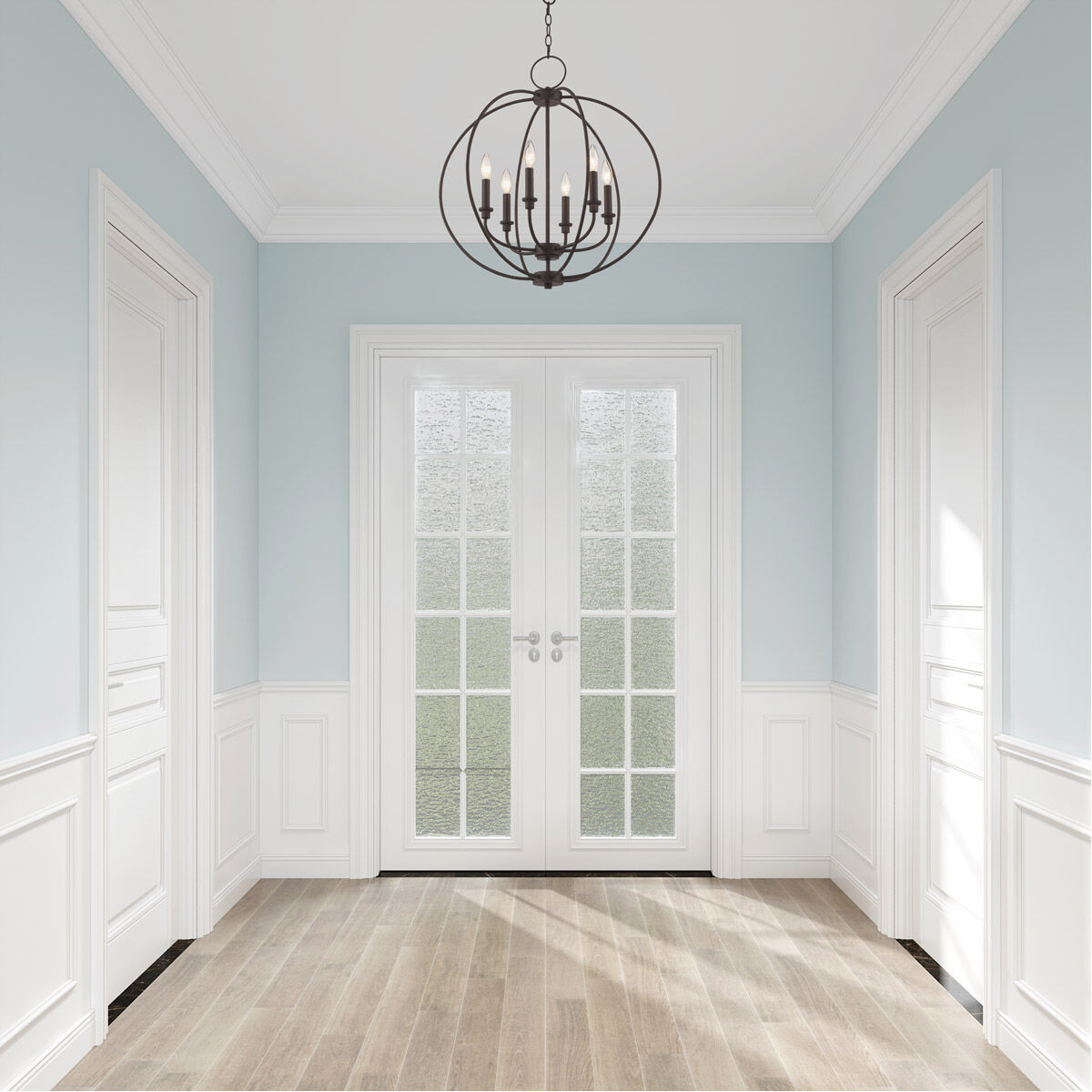 Milania 6 Light 25 inch Bronze Chandelier Ceiling Light