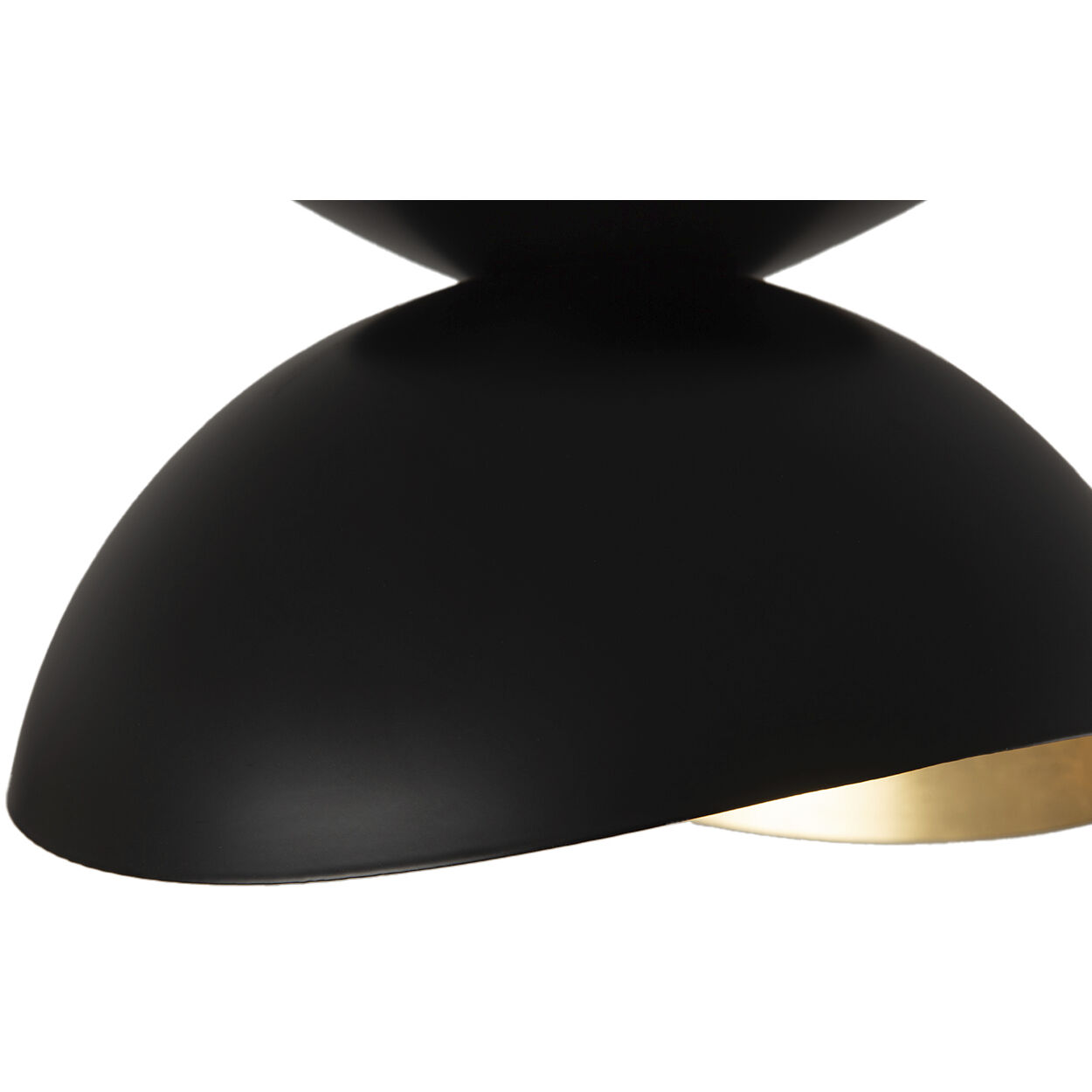 Luna Bella LED 10 inch Matte Black and Weathered Brass Flush Mount Ceiling Light